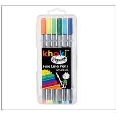 Khoki Expert Fineliner Pens - 12 Piece